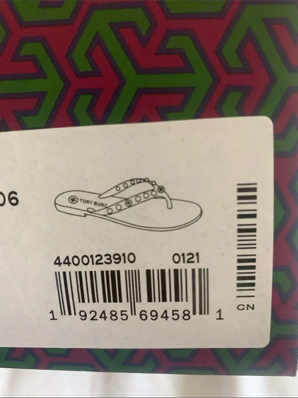 Tory Burch Black Patent Logo Jelly Flip Sandals